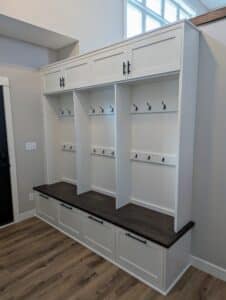 Painted Mud Room Entry